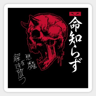 The Man Without Fear 命知らず (On Black) Magnet